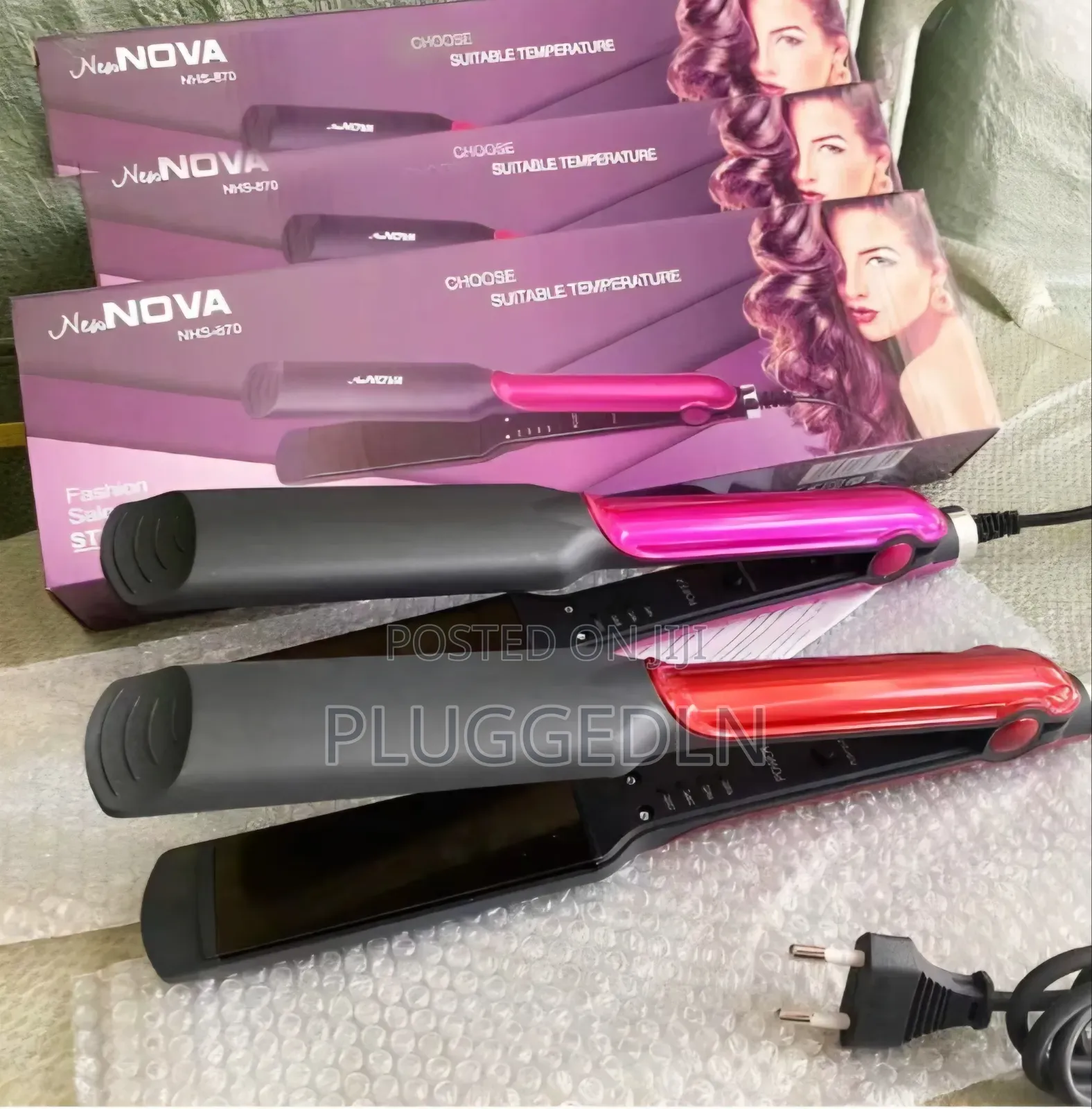 Cronier Professional 2 In1 Ceramic Flat Iron Hair Straightener*