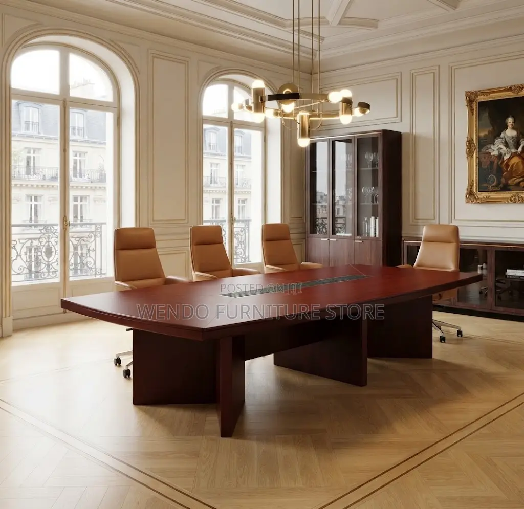 Boardroom Table; 3 Meters Mahogany Staff Meeting Boardroom Tables