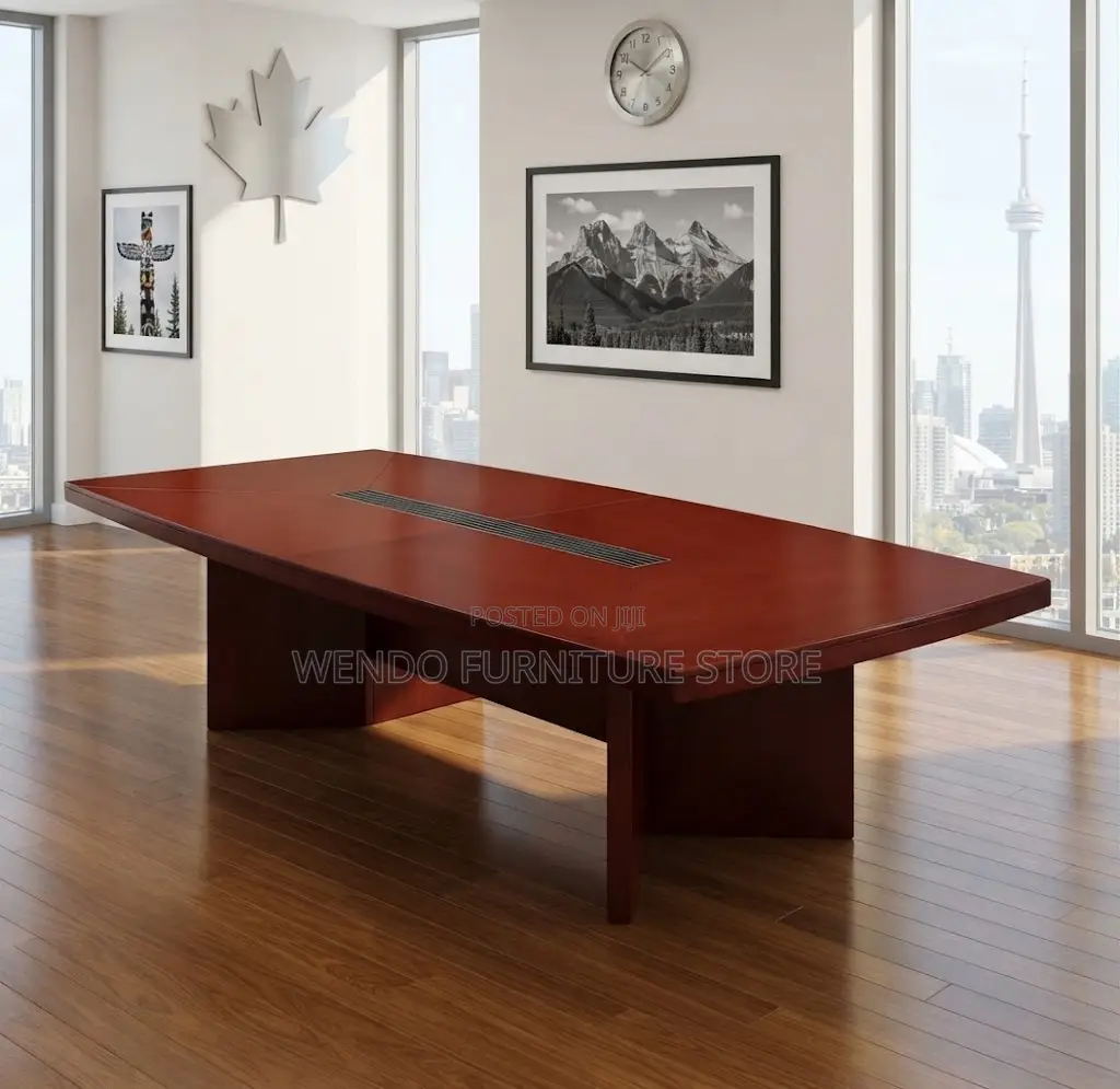 Boardroom Table; 3 Meters Mahogany Staff Meeting Boardroom Tables