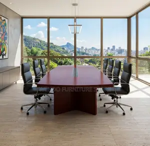 Boardroom Table; 3 Meters Mahogany Staff Meeting Boardroom Tables