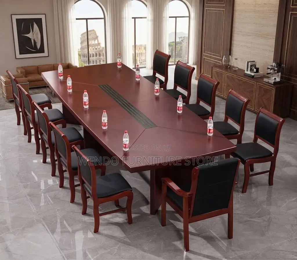 Boardroom Table; 3 Meters Mahogany Staff Meeting Boardroom Tables