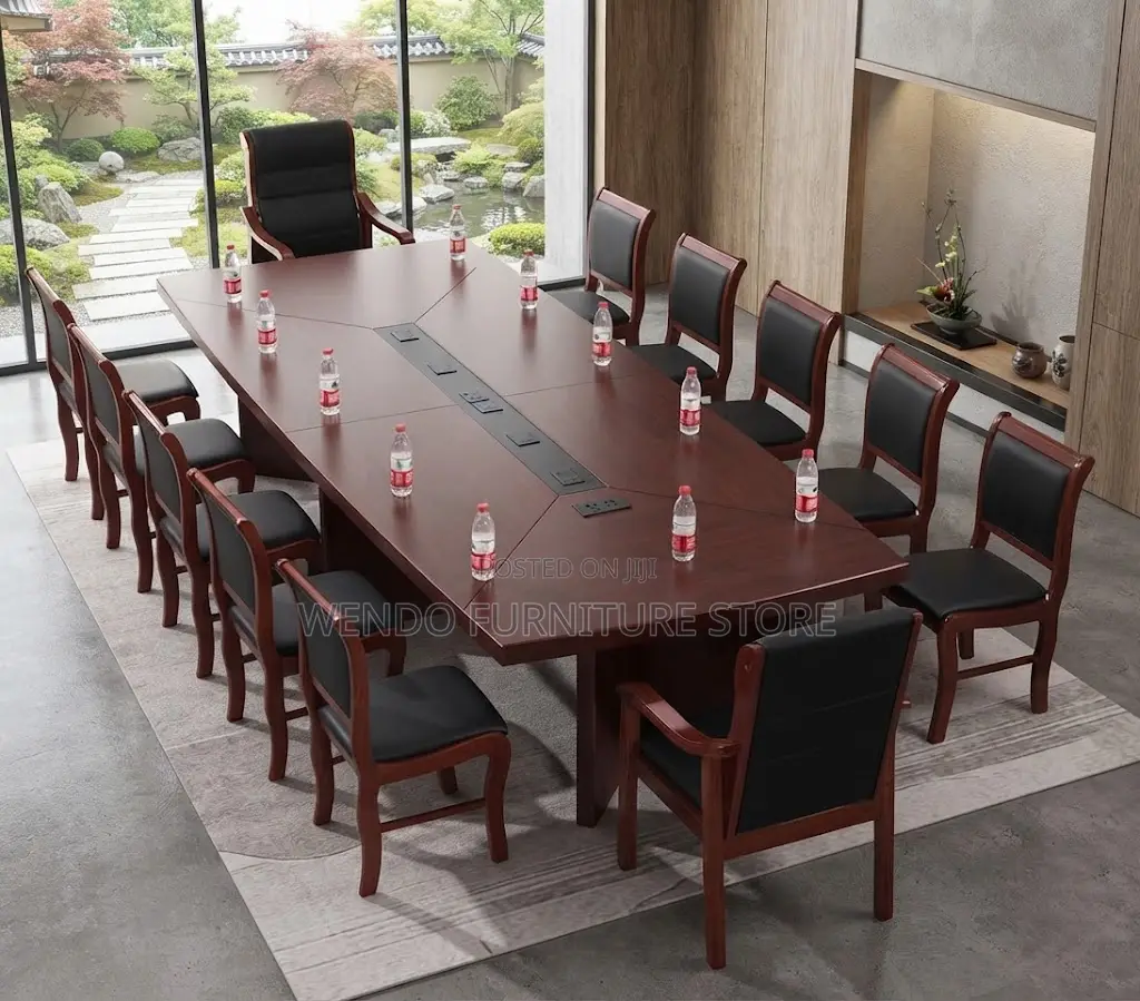 Boardroom Table; 3 Meters Mahogany Staff Meeting Boardroom Tables