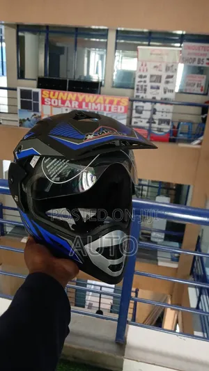 Full Face Off Road Helmet With Peak – Strong Stylish