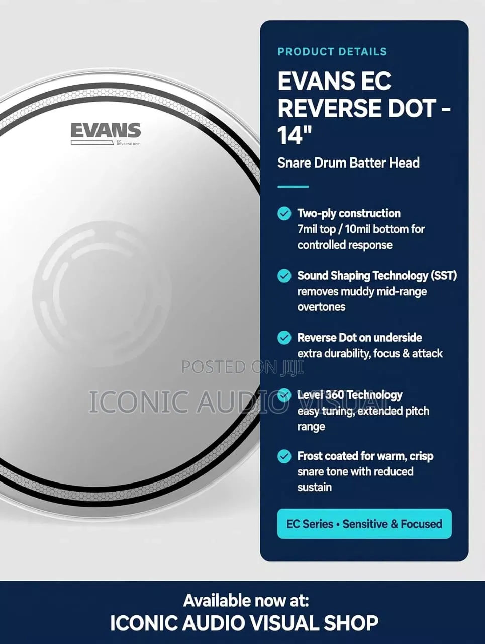 Evans Reverse Dot 14"