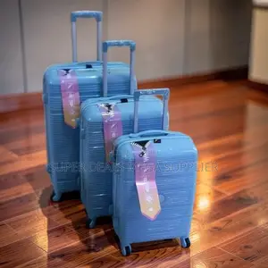 Hot Sale 3PC 3 in 1 Unbreakable Rubber Suitcase Briefcase Travel Bags