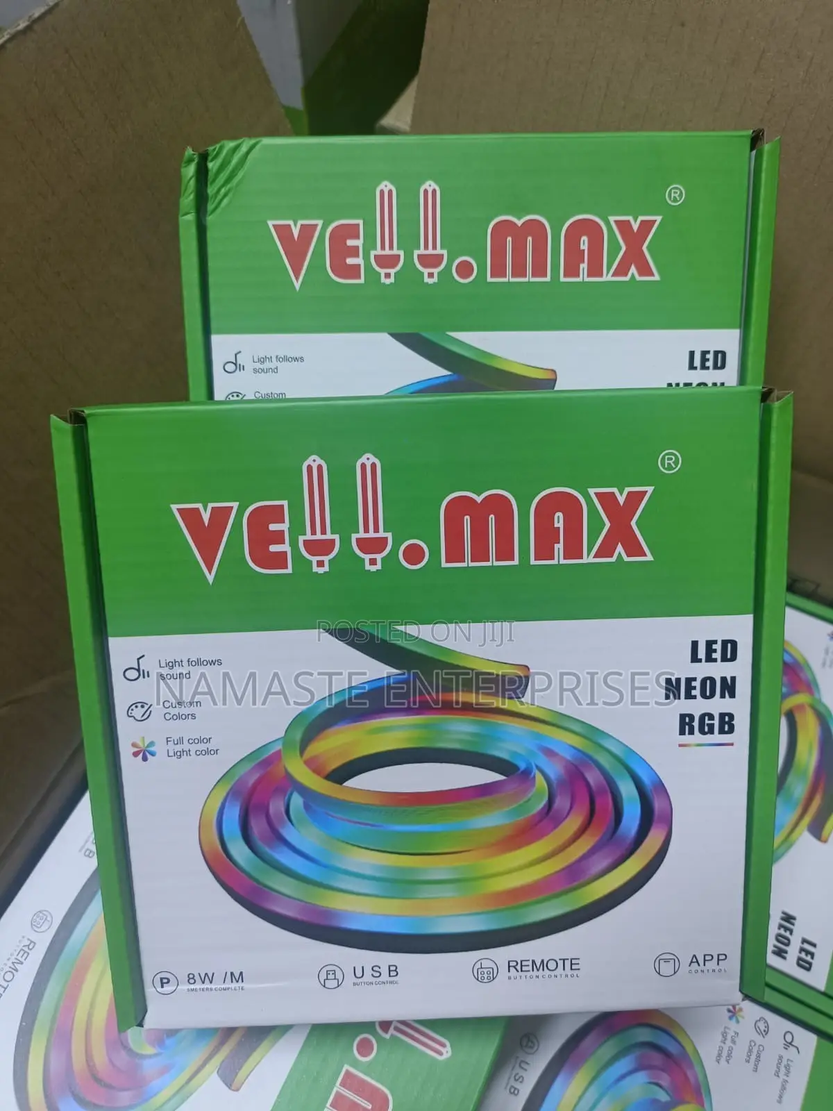 ED Neon RGB Strip Lights - VELL.MAX With Remote and App Control