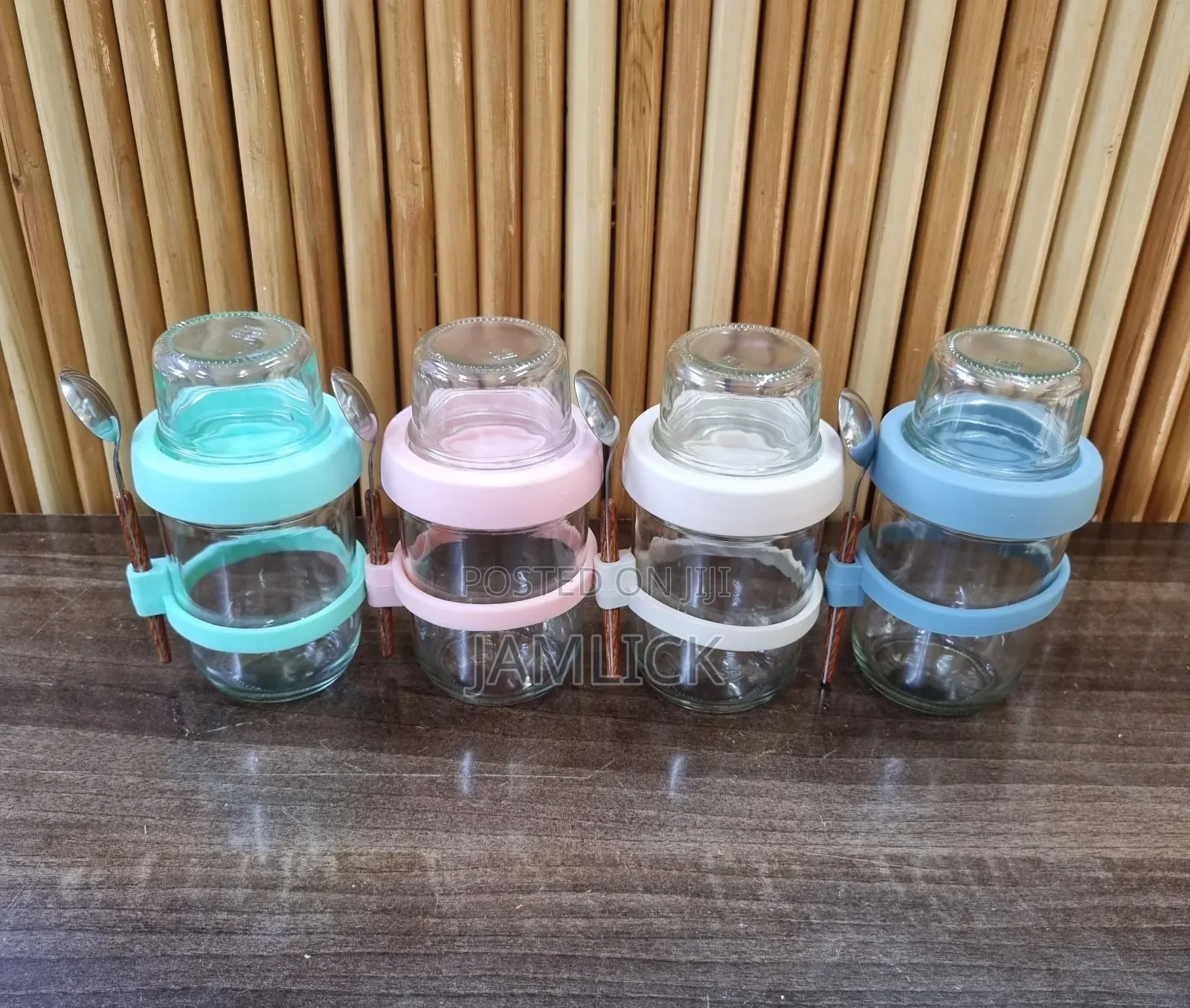 4pcs Glass Oat Jars Set — Av