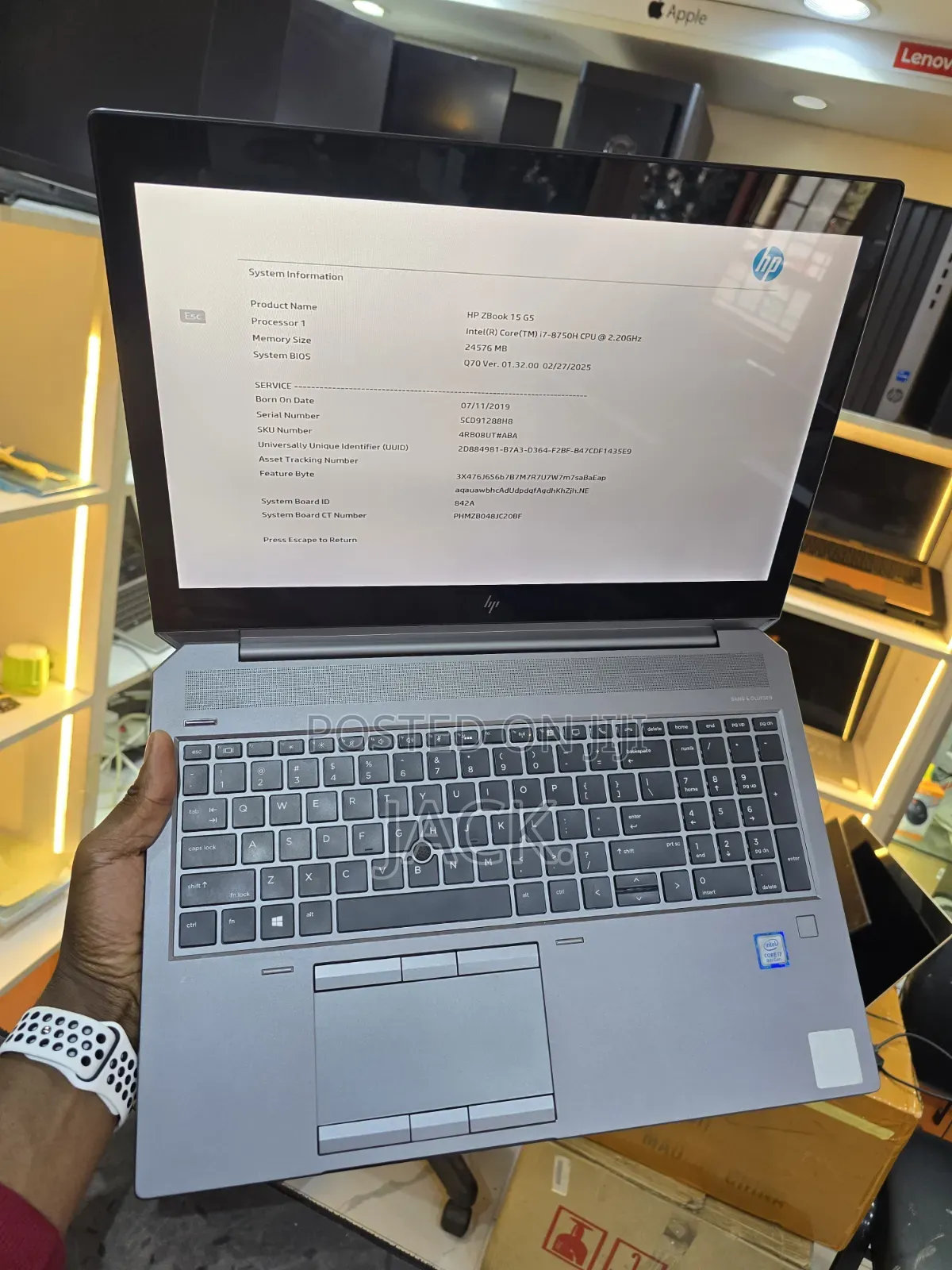 Laptop HP ZBook Studio G5 24GB Intel Core i7 SSD 512GB