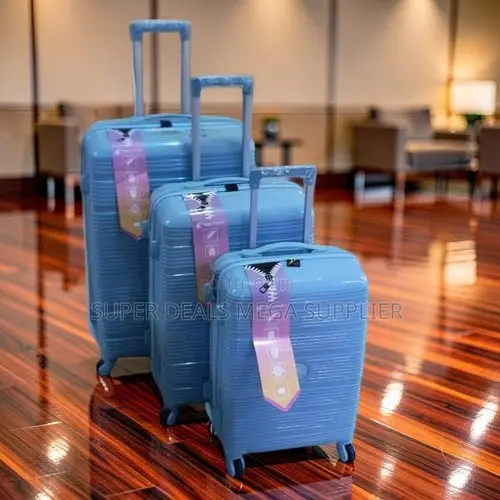 Closeout 3PC 3 in 1 Unbreakable Rubber Suitcase Briefcase Travel Bags