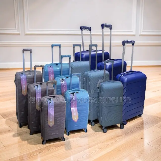 Closeout 3PC 3 in 1 Unbreakable Rubber Suitcase Briefcase Travel Bags
