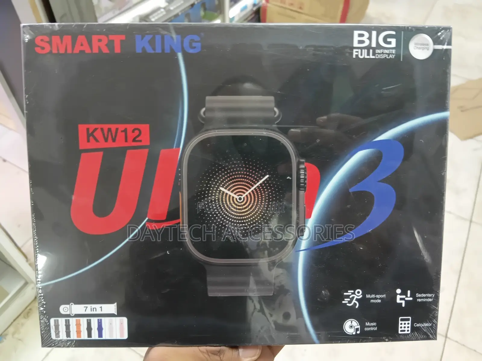 Smart King KW12 Ultra Smartwatch 7-in-1 Interchangeable Strap Set.