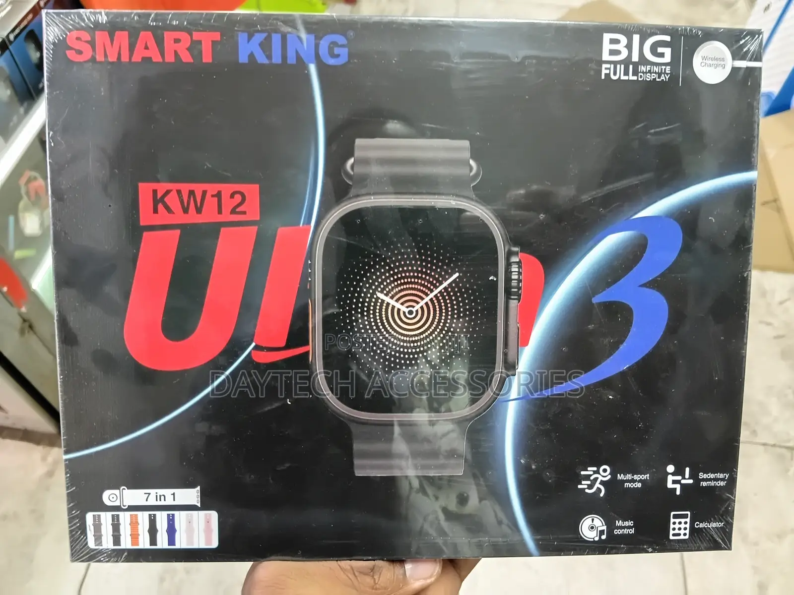 Smart King KW12 Ultra Smartwatch 7-in-1 Interchangeable Strap Set.
