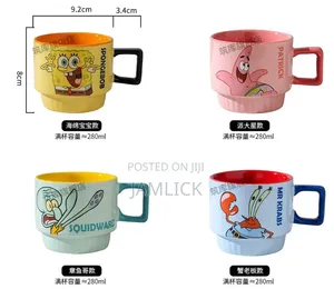 4pcs Spongebob Mugs —Av