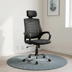 Swivel Visitors Headrest Mesh Chair