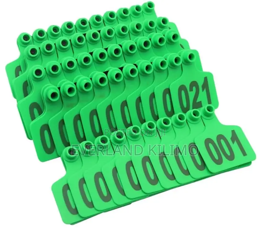 Laser Numbered Farm Data Medium Ear Tags