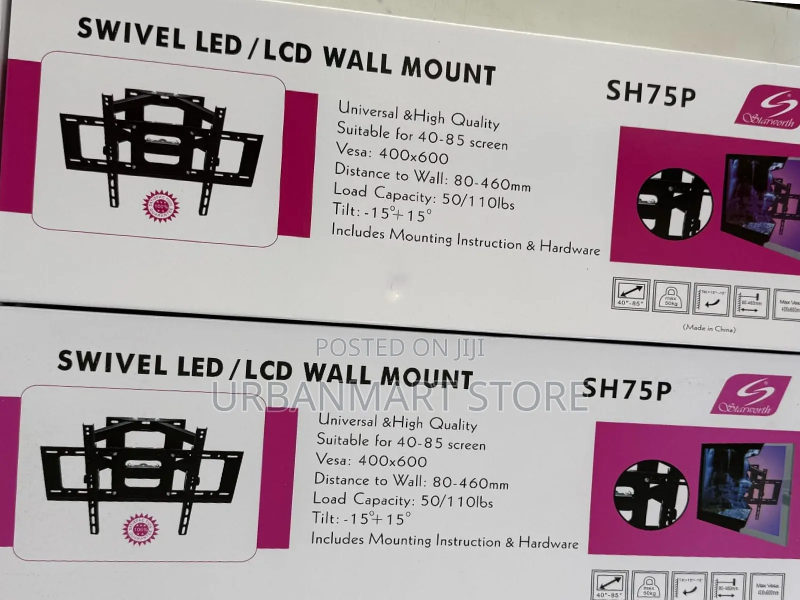 Strong SH-75P TV Wall Bracket for 40-85 Inch TVs