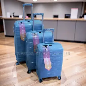 Deal Sale 3PC 3 in 1 Unbreakable Rubber Suitcase Briefcase Travel Bags