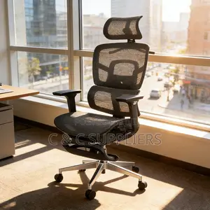 Managers Mesh Executive Seat With Footrest.