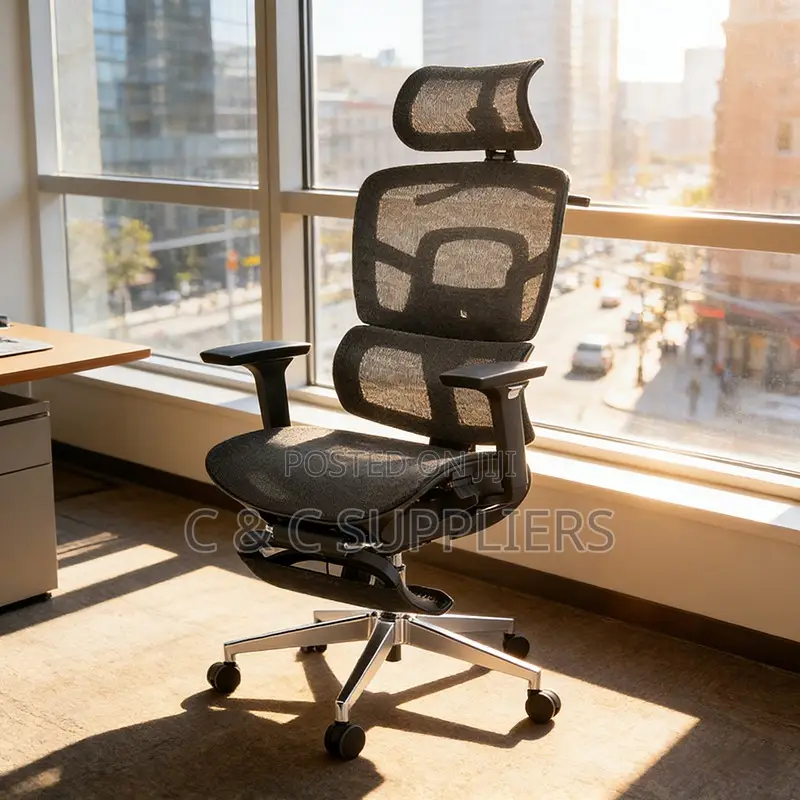 Managers Mesh Executive Seat With Footrest.