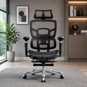 Managers Mesh Executive Seat With Footrest.