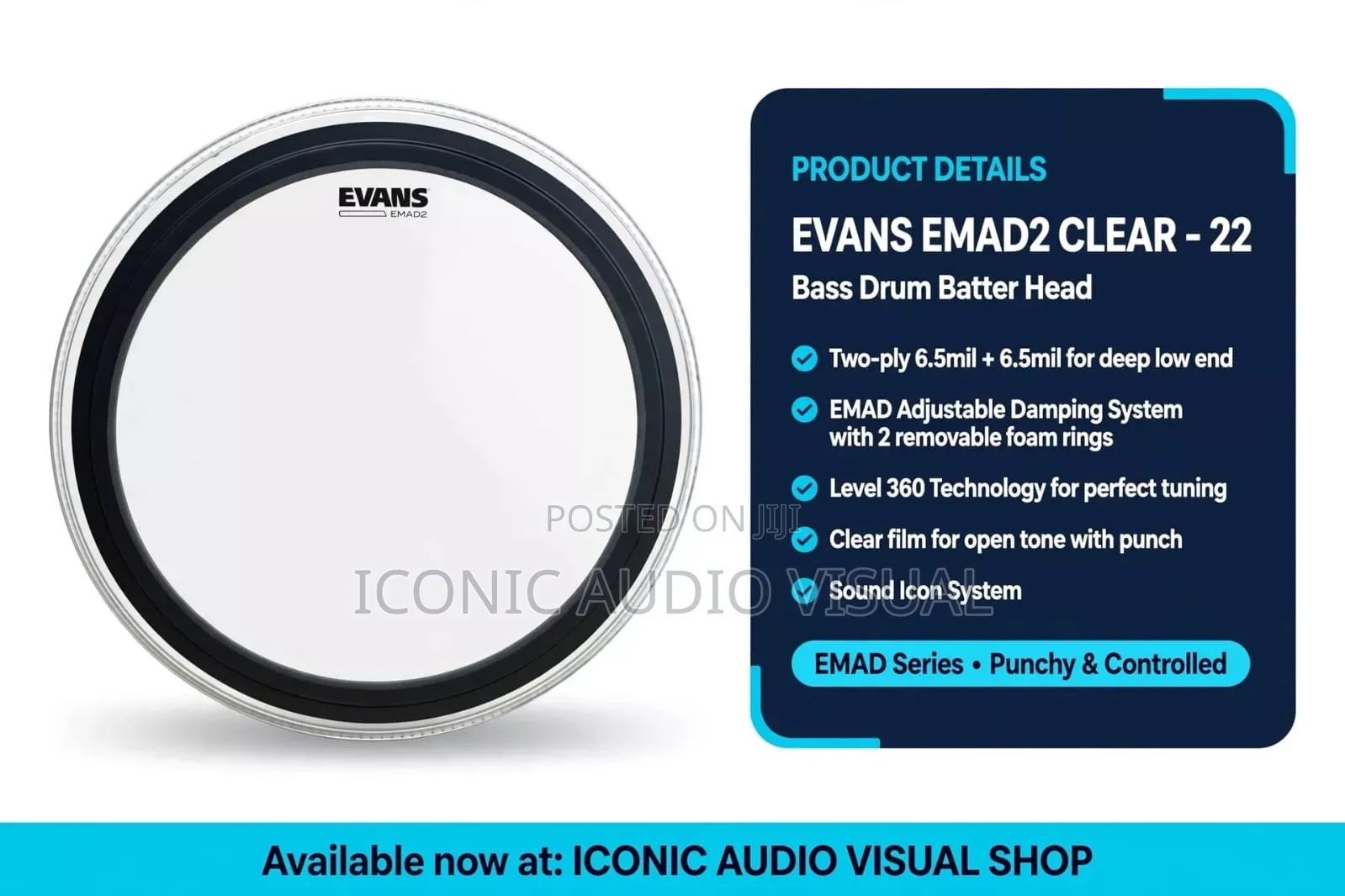 Evans Emad 2 22inch