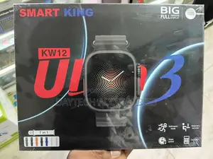 Smart King KW12 U10 7-in-1 Smartwatch Set - Black