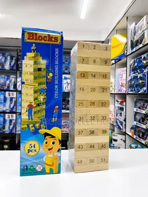 72cm Giant Wooden Jenga Game - 54 Pieces Stacking Tower