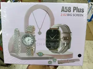 A58 Plus 2.02 Big Screen Women's Luxury Smart Watch Gift Set.