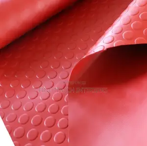 Red Rubber Flooring Coin Carpets