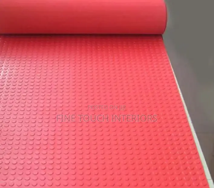 Red Rubber Flooring Coin Carpets