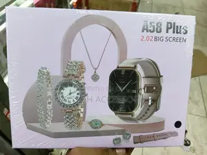 A58 Plus 7 Set Ladies Smart Watch Jewelry Set.