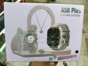 A58 Plus 7 Set Ladies Smart Watch Jewelry Set.