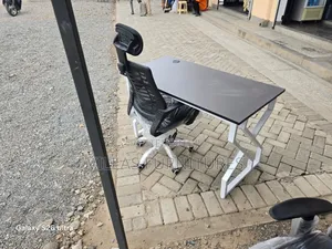 Headrest Chair and Studying Metallic Table