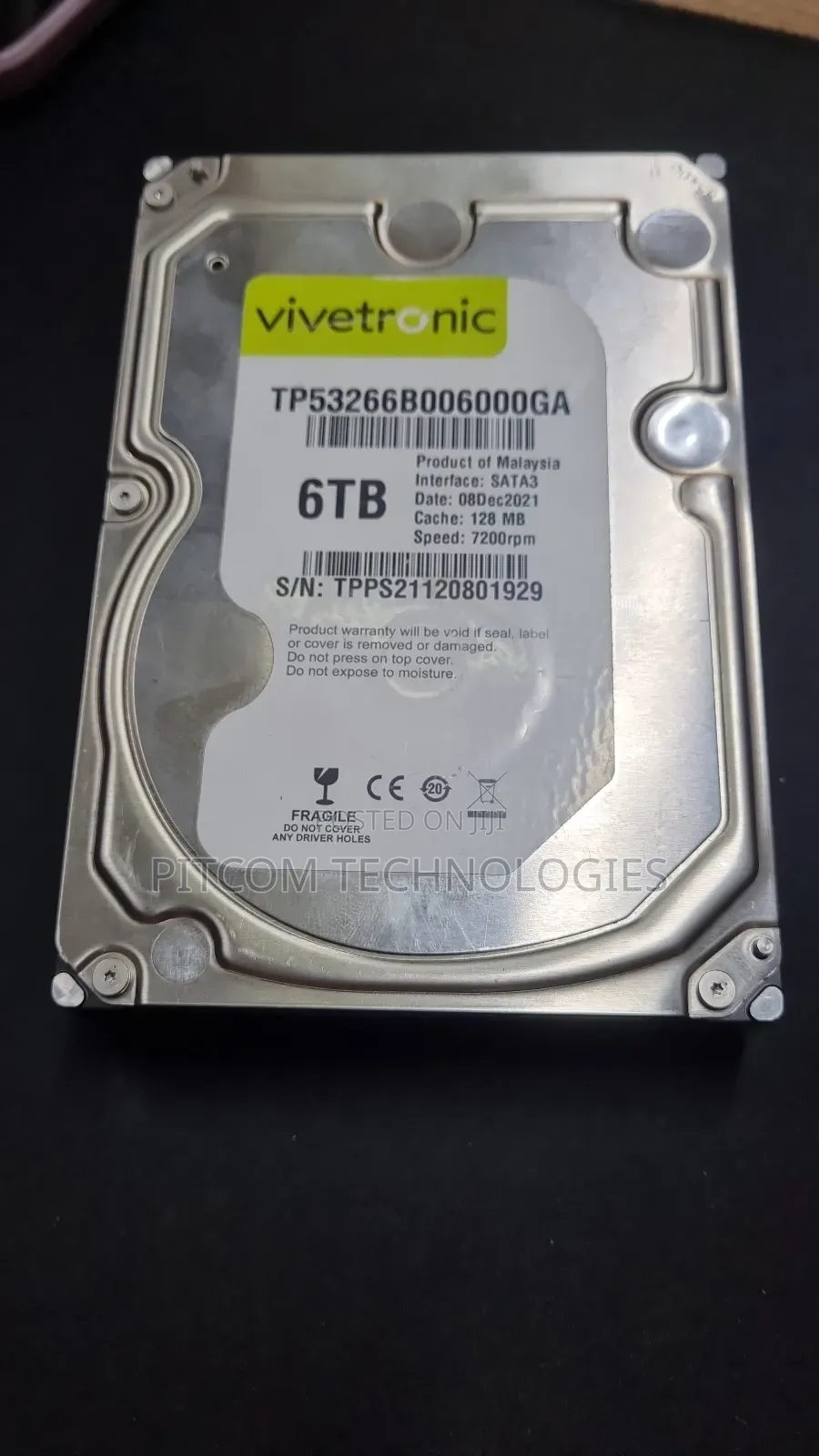 6TB Vivetronic Desktop Harddisk