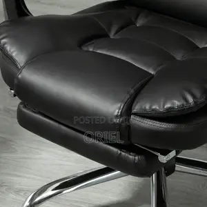 Executive Ergonomic Office Chair : Black PU Leather Chair
