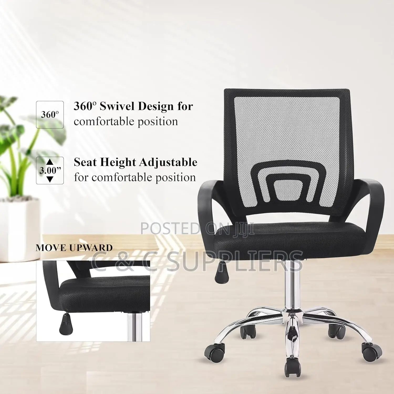 Swivel Home Office Mesh Work Chair.