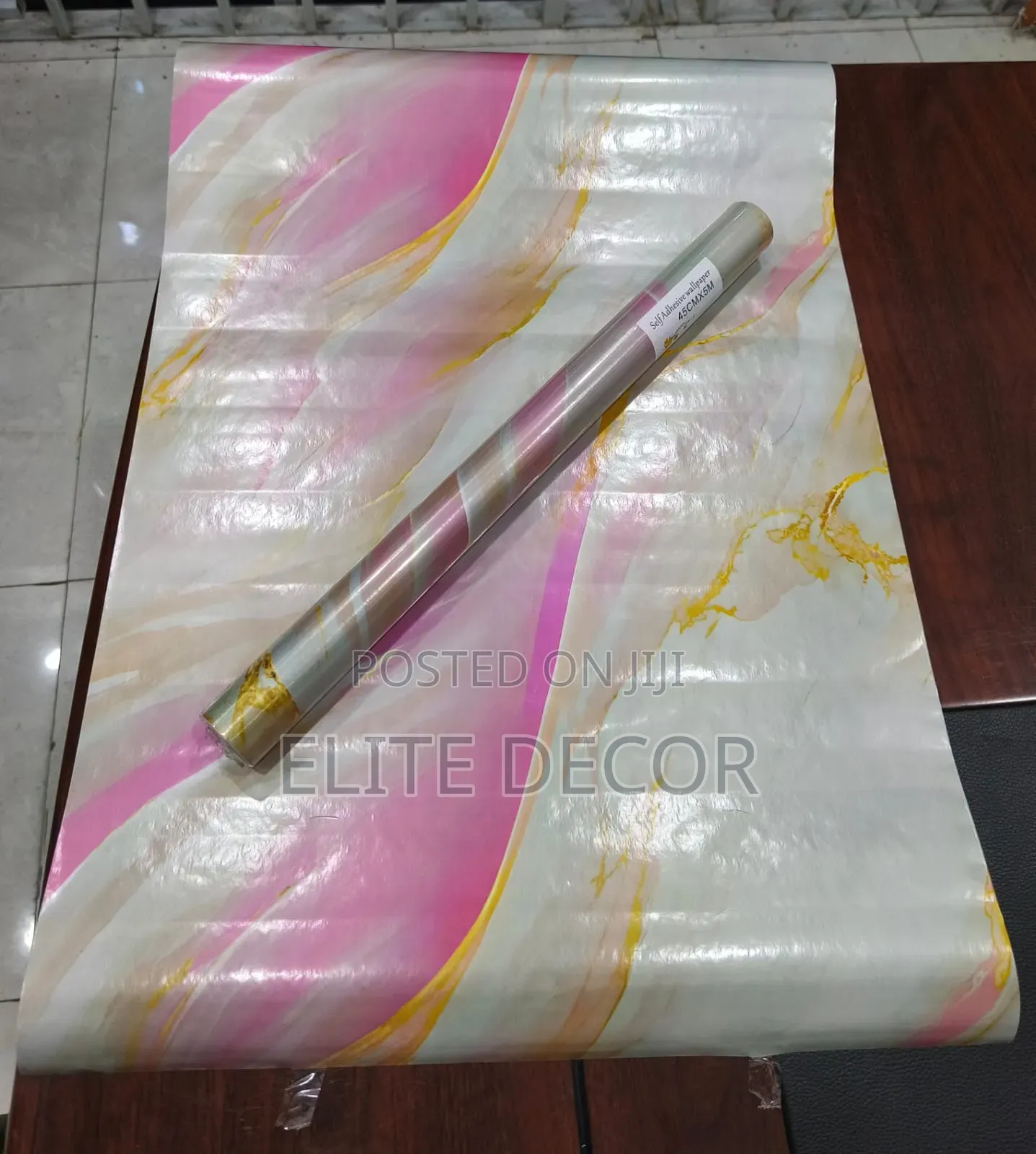 45cm × 5M Marble Pattern Self-Adhesive Vinyl Contact Paper
