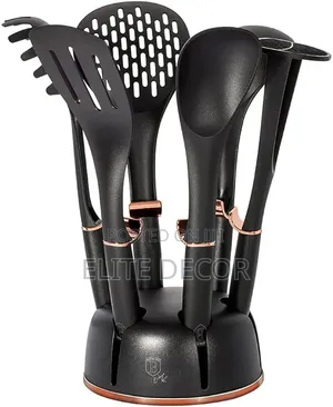 Haus Roland 7-Piece Rotating Silicone Kitchen Utensil Set