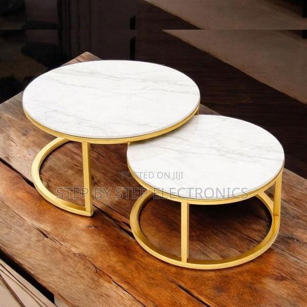 Nesting Tables Marble Nesting Coffee Table Set With Gold Metal Frame