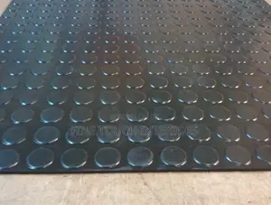 Black Rubber Coin Carpets