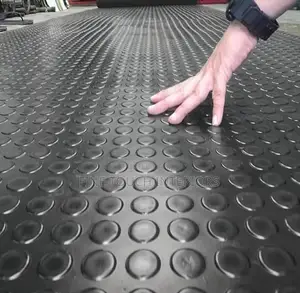 Black Rubber Coin Carpets