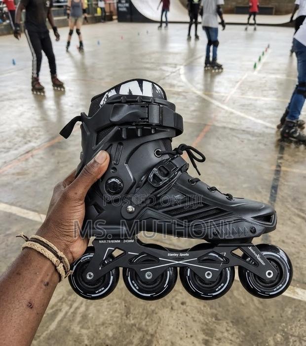 Professional Stanley Sports S1 Black Inline Skates ;42-46
