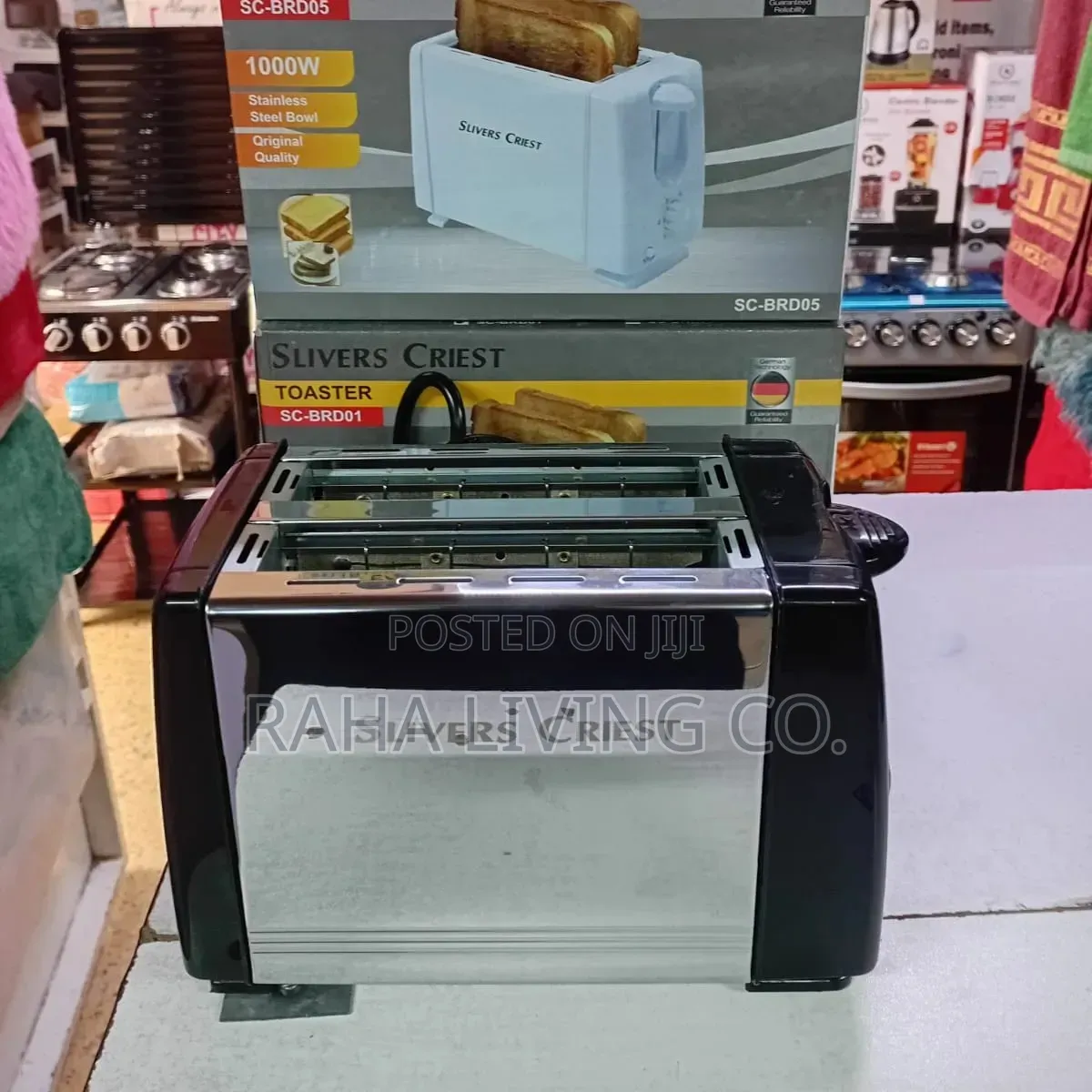 Silver Criest 2-Slice Toaster | 1000W Bread Toaster