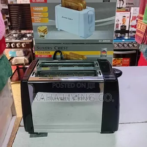 Silver Criest 2-Slice Toaster | 1000W Bread Toaster
