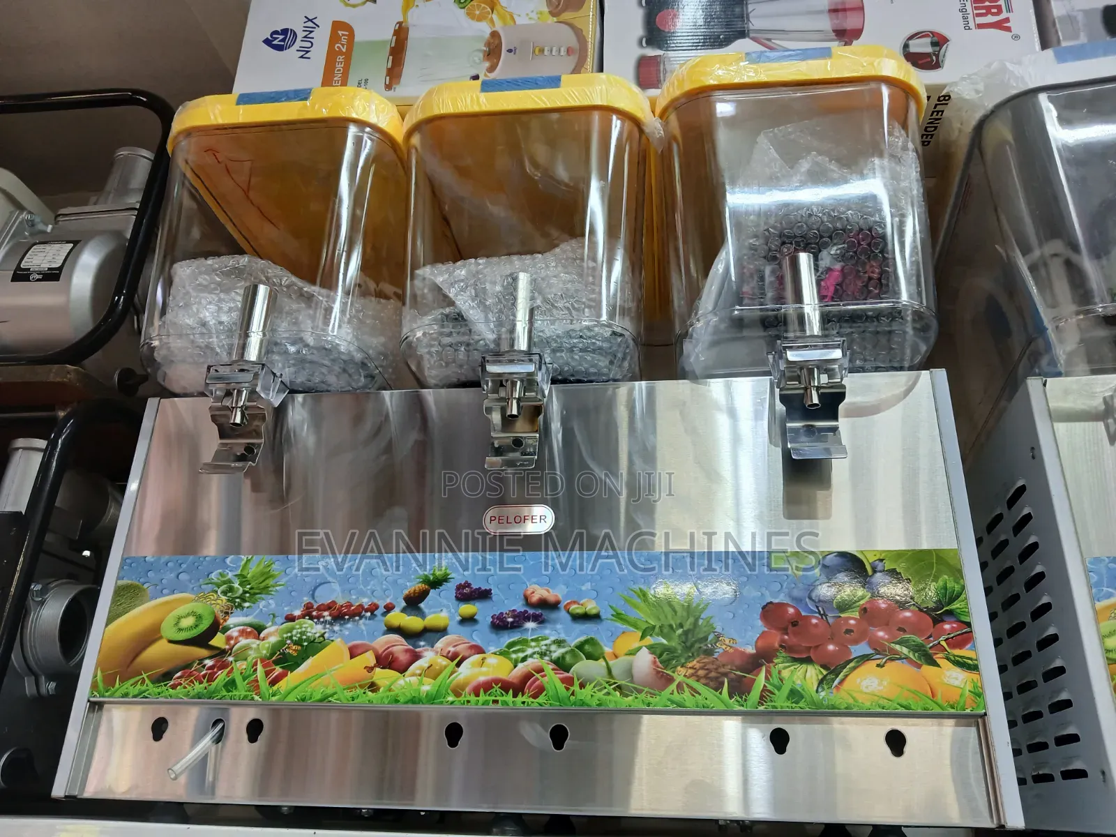 Triple-Tank Commercial Electric Juice Dispenser