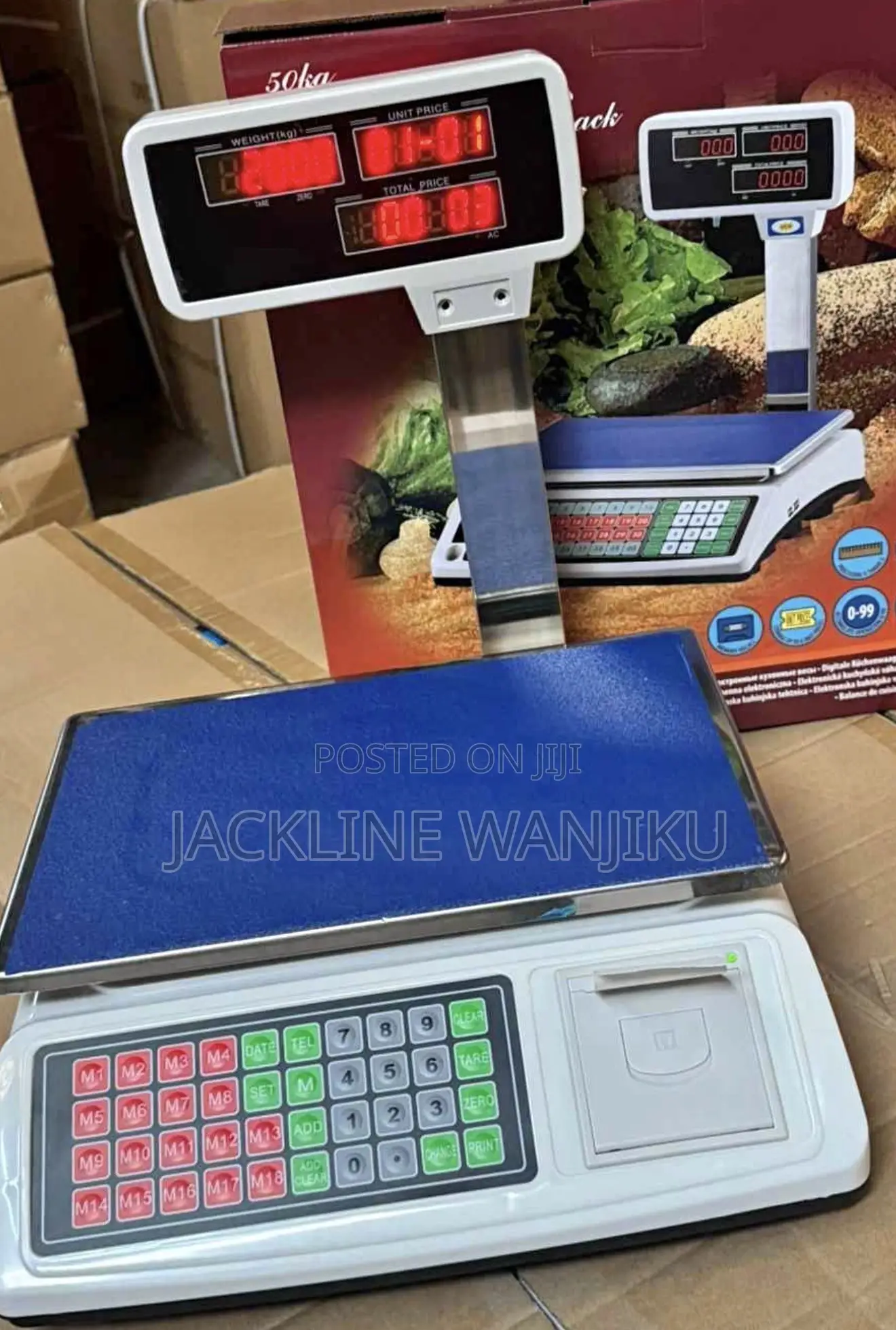 50kg Electric Weighing Scale With Receipt Printer