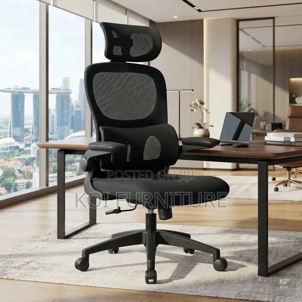 Office Chairs; Orthopedic Executive Seat With Flip Up Down Armrests