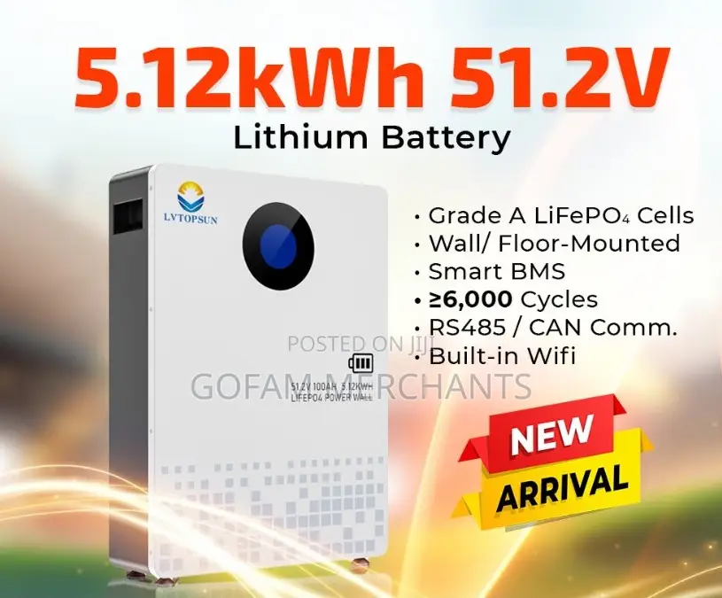 5.12KW Lithium-Ion Battery LVTS-512100-G3
