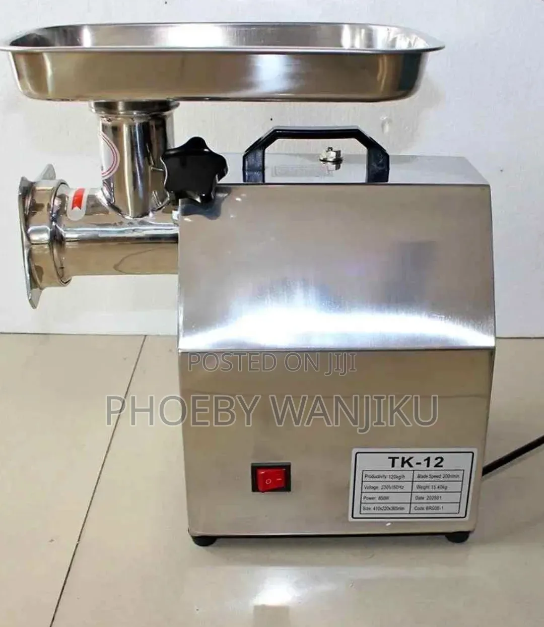 Electric Meat Mincer Tk-12/Meat Mincer Machine M12