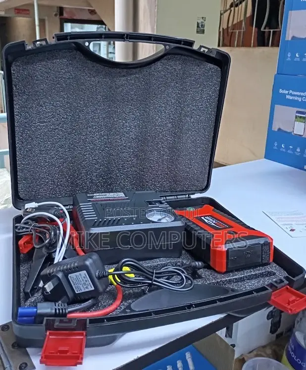 All-in-One 12V Car Jump Starter, Air Compressor & Power Bank